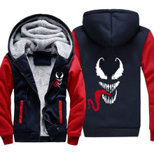 Load image into Gallery viewer, Venom Hoodies Men Hooded Casual Wool Winter Thickened Warm Coat Male Velvet Male Sweatshirts Coat Zipper Cardigan Hoody Man Clot