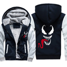 Load image into Gallery viewer, Venom Hoodies Men Hooded Casual Wool Winter Thickened Warm Coat Male Velvet Male Sweatshirts Coat Zipper Cardigan Hoody Man Clot