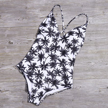 Load image into Gallery viewer, Women Solid Bikinis Sexy Bandage One Piece Backless Swimsuit Female Bathing Suits Bodysuit Beach Wear New Swim Suit Monokini