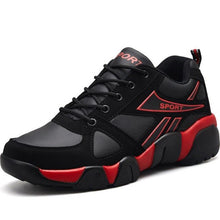 Load image into Gallery viewer, Hundunsnake Summer Men's Shoes Sporty Man Sneakers Women Running Shoes Man Sports Shoe Sport Men Pu Leather Trainers Black A-177