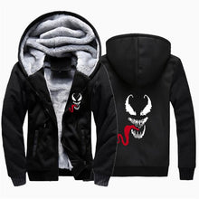 Load image into Gallery viewer, Venom Hoodies Men Hooded Casual Wool Winter Thickened Warm Coat Male Velvet Male Sweatshirts Coat Zipper Cardigan Hoody Man Clot
