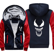 Load image into Gallery viewer, Venom Hoodies Men Hooded Casual Wool Winter Thickened Warm Coat Male Velvet Male Sweatshirts Coat Zipper Cardigan Hoody Man Clot
