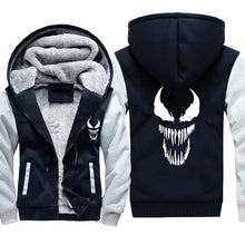 Load image into Gallery viewer, Venom Hoodies Men Hooded Casual Wool Winter Thickened Warm Coat Male Velvet Male Sweatshirts Coat Zipper Cardigan Hoody Man Clot
