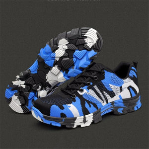 Work sheos Construction Men's Outdoor Steel Toe Cap Shoes Men Camouflage Puncture Proof High Quality Safety Shoes Plus Size