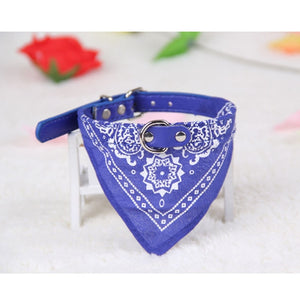 New Adjustable Cat dog Leather Collar Neckerchief Pet Neck Scarf Bowtie Necktie Bandana Pet Products Accessories