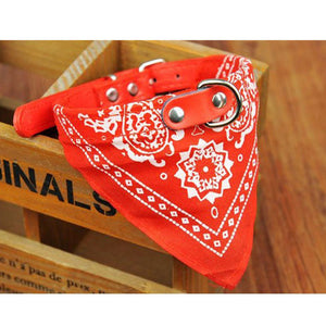 New Adjustable Cat dog Leather Collar Neckerchief Pet Neck Scarf Bowtie Necktie Bandana Pet Products Accessories