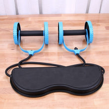 Load image into Gallery viewer, Multipotent Muscle Exercise Equipment Power Roll Abdominal And Full Body Workout Double Wheel Arm Waist Trainer Home Gym Fitness
