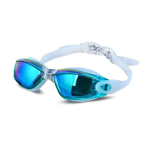 Electroplating UV Waterproof Anti fog Swimwear Eyewear Swim Diving Water Glasses Gafas Adjustable Swimming Goggles Women Men