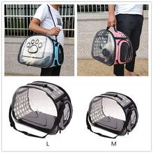 Load image into Gallery viewer, Puppy Dog Carrier Bag Cat Carrier Design Transparent Breathable Pet Carrier Removable Bag Outdoor Portable Dog Carrying Bags
