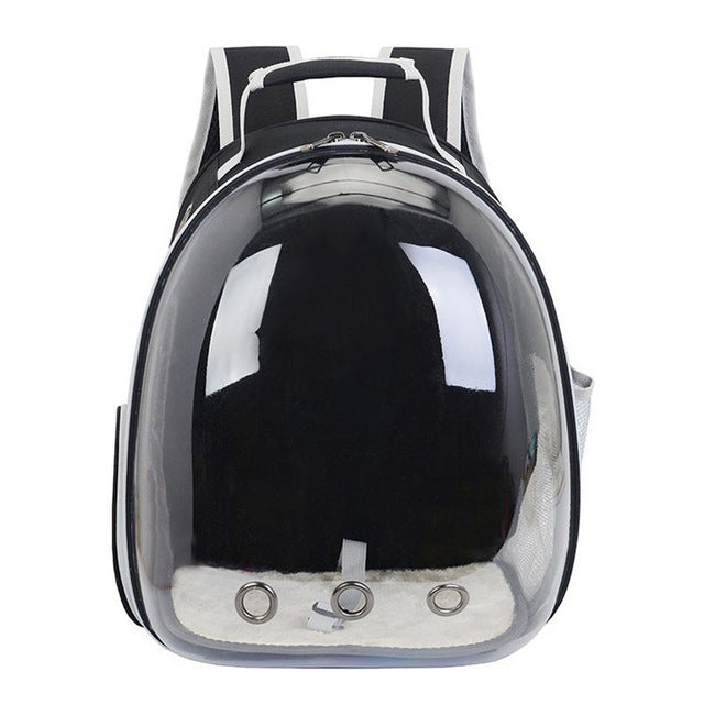 Travel cat double shoulder bag breathable transparent portable space pet backpack small dog pet travel carrier handbag