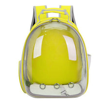 Load image into Gallery viewer, Travel cat double shoulder bag breathable transparent portable space pet backpack small dog pet travel carrier handbag
