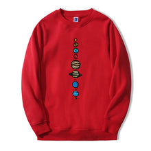 Load image into Gallery viewer, Planets Colour Men Hoodie 2019 Autumn Winter Warm Fleece High Quality Sweatshirts Creative Design Funny Fashion Fitness Hoodies
