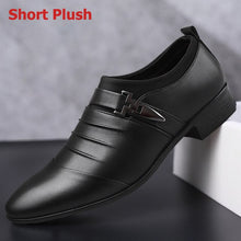 Load image into Gallery viewer, 2019 New PU Leather Men&#39;s Business Dress Shoes Pointed Toe Slip On Loafers Male Oxford Wedding Formal Sheos For Men Plus Size 48
