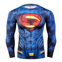 Load image into Gallery viewer, 2018 FLASH Compression Shirt Men 3D Printed T-shirts Men Raglan Long Sleeve Cosplay Costume Tops Male fitness body building Clot
