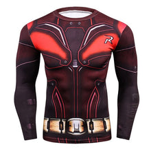 Load image into Gallery viewer, 2018 FLASH Compression Shirt Men 3D Printed T-shirts Men Raglan Long Sleeve Cosplay Costume Tops Male fitness body building Clot
