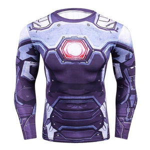 2018 FLASH Compression Shirt Men 3D Printed T-shirts Men Raglan Long Sleeve Cosplay Costume Tops Male fitness body building Clot