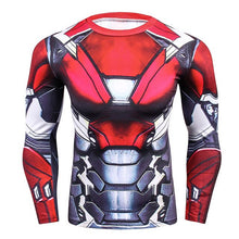 Load image into Gallery viewer, 2018 FLASH Compression Shirt Men 3D Printed T-shirts Men Raglan Long Sleeve Cosplay Costume Tops Male fitness body building Clot
