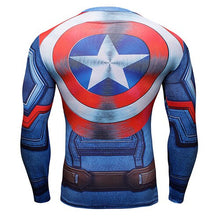 Load image into Gallery viewer, 2018 FLASH Compression Shirt Men 3D Printed T-shirts Men Raglan Long Sleeve Cosplay Costume Tops Male fitness body building Clot
