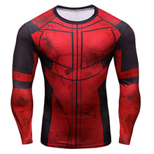 Load image into Gallery viewer, 2018 FLASH Compression Shirt Men 3D Printed T-shirts Men Raglan Long Sleeve Cosplay Costume Tops Male fitness body building Clot
