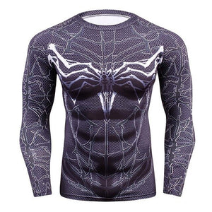 2018 FLASH Compression Shirt Men 3D Printed T-shirts Men Raglan Long Sleeve Cosplay Costume Tops Male fitness body building Clot