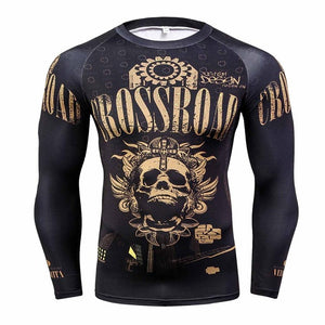 2018 FLASH Compression Shirt Men 3D Printed T-shirts Men Raglan Long Sleeve Cosplay Costume Tops Male fitness body building Clot