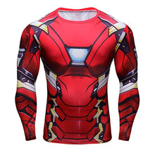 Load image into Gallery viewer, 2018 FLASH Compression Shirt Men 3D Printed T-shirts Men Raglan Long Sleeve Cosplay Costume Tops Male fitness body building Clot
