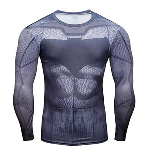 2018 FLASH Compression Shirt Men 3D Printed T-shirts Men Raglan Long Sleeve Cosplay Costume Tops Male fitness body building Clot