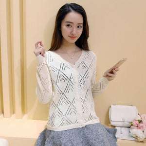 42 (had 2 row 2) in the spring of the new product Grid sandwiched color knit fork poised under MAO F2272 women's wear